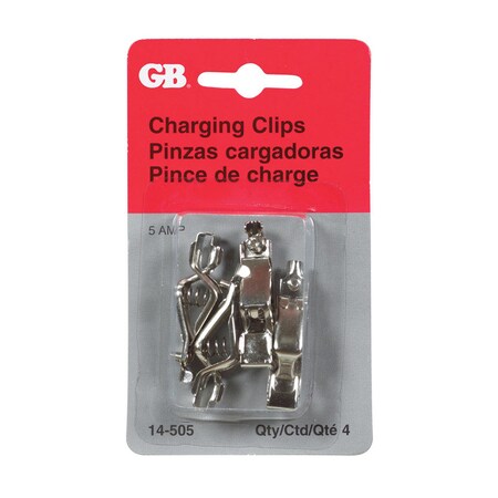 Gb Gardner Bender 5 amps Battery Charging Clips 4 pk 14-505
